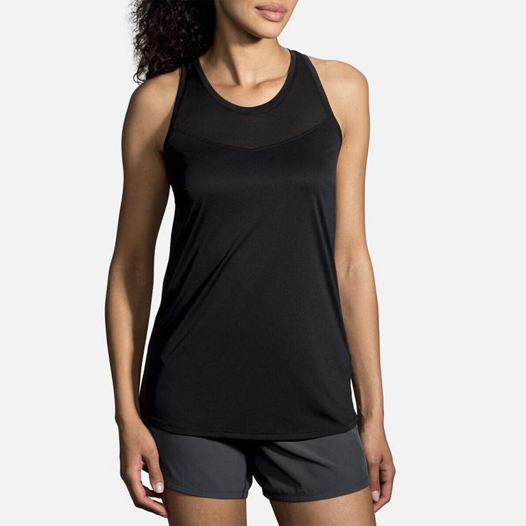 Brooks Women's STEALTH Running Tank Top - Grey - Canada (HPJFU-3865)